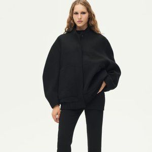 zara wool bomber S